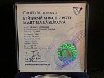 1 Dollar 2014 - Martina Sáblíková Ag 999, etue + certifikát