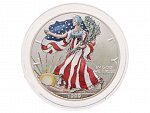 1 Dollar 1999, kolorováno, 1 Oz 0.999 Ag, v etui_