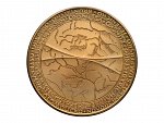 Pamětní medaile na povodně 1998 povodí Odry a Moravy, mosaz 50 mm, raženo 500 ks., signováno VO (Vladimír Oppl), značka výrobce ČM (Česká Mincovna), certifikát, etue_