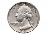 1/4 Dollar 1961D_