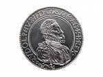 AR medaile 1997, novoražba Kádnerova jáchymovského tolaru. Stříbro 40 mm, 29 g., punc Ag 959, autor J. Lukáš, náklad 1300 ks._