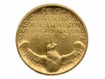 Dukátová medaile 1932 - 100. výročí narození Miroslava Tyrše, Au 986, 3,49g_