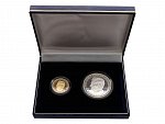 Sada 50 a 10 Franků 1990 - Nástupnictví prince Hanse-Adama II., 10g, 0.900 Au, 30g, 0.900 Ag_