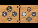 2000 ročníková sada mincí proof v dřevěné etui, certifikát - PROOF