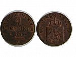 Prussia , Fridrich Wilhelm IV.(1840 -1861),4 Pfennige 1860 A