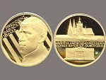 Zlatá medaile k návštěvě Baracka Obamy v ČR, Au 999.9, váha 15.56g