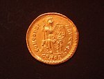 Řím - Císařství : Theodosius I., 379 - 395 , AV-Solidus, 383 - 387,  Konstantinopel