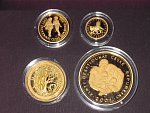 sada 1, 2, 5, 10 Dukát ČR 2001., Au 999,9, náklad 300ks, etue, cert.