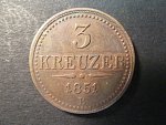3 Kreuzer 1851B
