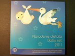2011 ročníková sada euromincí k narození dítěte