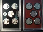 sada Ag 1/4 dolarů 2010s + 2011s národní parky v orig. etuích, celkem 10ks v kvalitě proof
