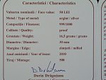 50 Lei 2010, etue, certifikát, náklad jen 500 Ks._