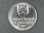zkušební ražba 1 Sk 2002 z jiného kovu (galvanicky pokovená ocel), 3,66g