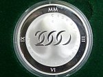 2000 Kč 2000, milénium (mince s hologramem), Au/Ag