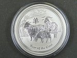 50 Cents - 1/2 Oz  Ag - Rok kozy 2015, kvalita proof, Ag 999/1000, etue