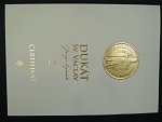Jubilejní Svatováclavský 2 dukát 2015 prvoražba návrhu Josefa Šejnosty z r. 1923, číslovaný, odvědčení o ryzosti z Puncovního úřadu, Au 986, 7g, průměr 25 mm, limit 300ks