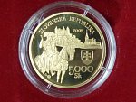 5000 Sk 2005 350.výročí korunovace Leopolda I., etue, certifikát