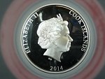 50 Dollars 2014 Rok Koně, Ag 999, 155,5 g, náklad 888 ks, průměr 65 mm, etue, certifikát,