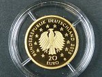 Německo, 20 Euro 2015 G - Lípa,  Au 0,999, 3,89 g, náklad 200.000 ks, průměr 17,5 mm, certifikát