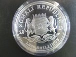 2000 Shillings 2011- 1 Kg Ag - sloni, kvalita proof, Ag 999/1000, 1000g, etue