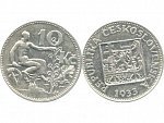 10 Kčs 1933, bezvadná kvalita