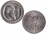 Wurttemberg, Wilhelm II. 1891-1918 - 3 Marka 1911, KM 636