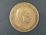 100 Korun 1907 K.B. jubilejní uherská, luxusní stav