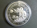 2000 Shillings 2016- 1 Kg Ag - sloni, kvalita proof, Ag 999/1000, 1000g, etue