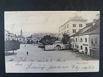 Přerov, čb. pohl. Horní náměstí, prošlá