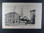 Přerov, čb. pohl. Klášterní kostel, prošlá