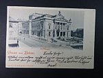 Brno - Malinovského nám. (Theaterplatz) Zemské divadlo, prošlá 1898