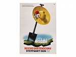 Reklamní - bar. koláž REICHS - GARTENSCHAU STUTTGART 1939, prošlá s pam. raz., dobrá kvalita