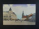 Přerov Náměstí, prošlá 1915, stržená zn.