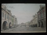 Litomyšl, bar. pohl. Dolní náměstí, prošlá 1903