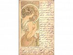A.Mucha, fr. lito. - Primrose -, pošt. prošlá 1901