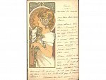 A.Mucha, fr. lito. - Quill -, pošt. prošlá 1901