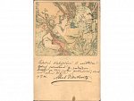 A.Mucha, fr. lito. - Old Age -, pošt. prošlá 1904