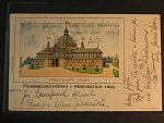 Pardubice, bar. litograf. pohl. Východočeská výstava 1903, prošlá