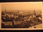 Brno, čb. fotopohlednice, celkový záběr, neprošlá