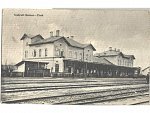 Bzenec - Písek, nádraží, stržená známka