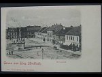 Uh. Hradiště, čb. pohl., Marienplatz, prošlá 1898