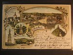 Hořice, bar. vícezáběrová litograf. pohl., prošlá 1899