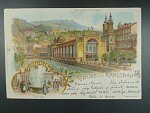 Karlovy Vary, bar. vícezáběrová litograf. pohl., prošlá 1898