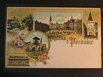 Pardubice, bar. vícezáběrová litograf. pohl., neprošlá