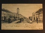 Rosice u Brna, čb. pohl. náměstí Palackého, prošlá 1905