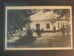 Roztěř, čb. fotopohlednice restaurace, neprošlá