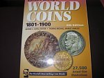 World Coins 1801 - 1900, 6th Edition, George S. Cuhaj, 210x275, brožované, 1296 str., soupis a ocenění mincí celého světa, černobílé vyobrazení, 6. vydání - 2009