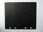 doplňkové listy 90 x 220 mm, černý papírový mezilist
