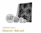 KRONIKA PRVNÍ REPUBLIKY díl 1. 1918 stříbrné vydání - Unikátní Kronika o historii a bankovkách 1.republiky
