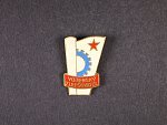 Odznak vojenský zlepšovatel, značka výrobce Zukov Praha, upínání na vodorovnou jehlu